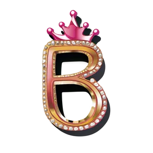 B With Crown Png Oco75 PNG Image