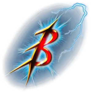 B With Lightning Png Sav PNG Image