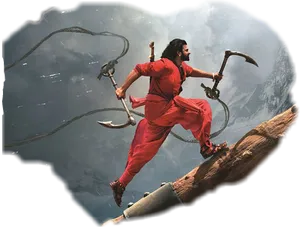 Baahubali_ Epic_ Jump_ Action_ Scene PNG Image