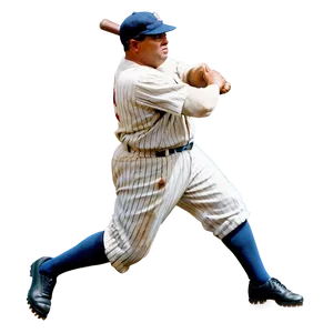 Babe Ruth In Action Png Xyb23 PNG Image