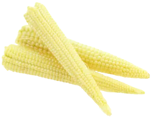 Baby Corn Cluster Fresh Produce PNG Image