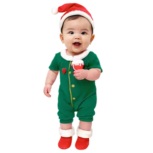 Baby Girl First Christmas Png Isl PNG Image