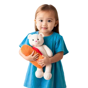 Baby Girl Holding Toy Png Jew70 PNG Image