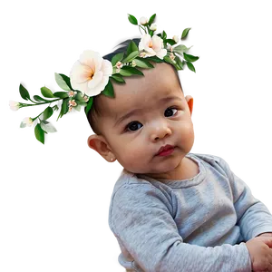 Baby Girl With Flower Crown Png 65 PNG Image