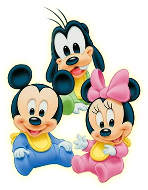 Baby Mickeyand Friends PNG Image