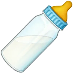 Baby Milk Bottle Icon PNG Image