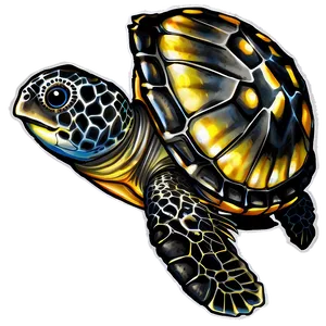 Baby Sea Turtle Hatchling Png Cgi PNG Image