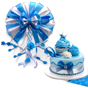 Baby Shower Blue And Silver Theme PNG Mvr PNG
