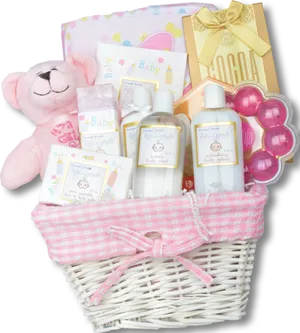 Baby Shower Gift Basket PNG Image