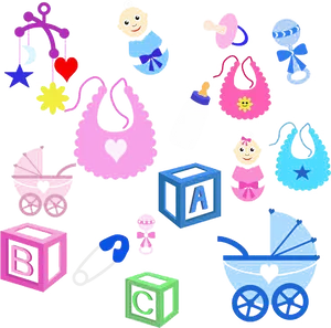 Baby Shower Icons Set.png PNG