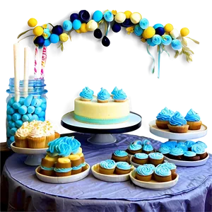 Baby Shower Sweets Table Png 06122024 PNG Image