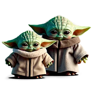 Baby Yoda Animated Style Png Osh PNG Image