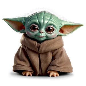 Baby Yoda Cute Pose Png Ggh PNG Image