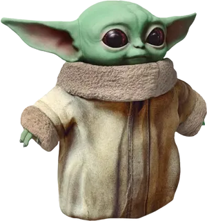 Baby Yoda Portrait PNG Image