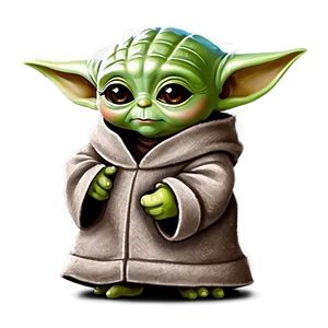 Baby Yoda The Child Cartoon Png 23 PNG Image