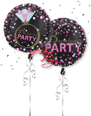 Bachelorette Party Balloons PNG Image