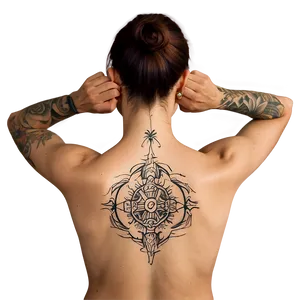 Back Of Neck Tattoo Creations Png Kda PNG Image