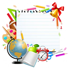 Backto School Supplies Graphic PNG Image