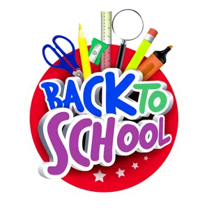 Backto School Supplies Graphic PNG Image