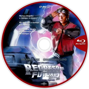 Backtothe Future Spanish Bluray Disc PNG Image