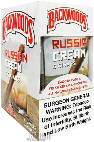 Backwoods Russian Cream Cigars Pack PNG Image