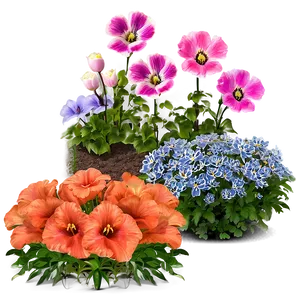 Backyard Flower Bed Png Tiw PNG Image