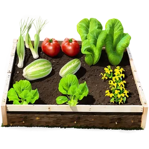 Backyard Vegetable Garden Png Ybd59 PNG Image