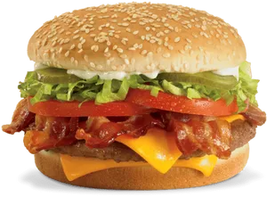 Bacon Cheeseburger Deluxe PNG Image