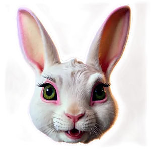 Bad Bunny Face Stickers Png Bjx PNG Image