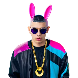 Bad Bunny Streetwear Stickers Png Dss PNG Image