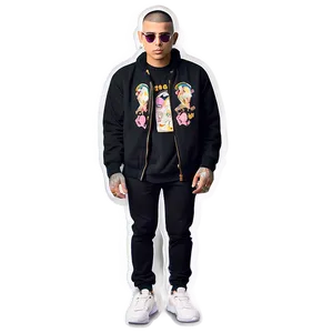 Bad Bunny Streetwear Stickers Png Ykc PNG Image