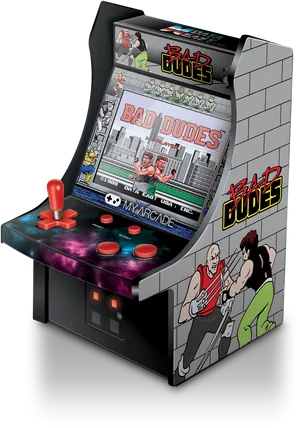 Bad Dudes Arcade Cabinet PNG Image