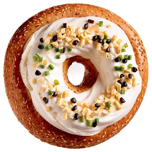 Bagel With Cream Cheese Png Rdb PNG Image