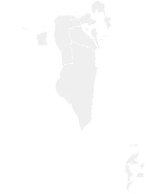 Bahrain Outline Map PNG Image