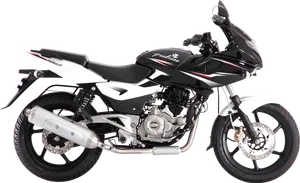 Bajaj Pulsar Motorcycle Studio Shot PNG Image