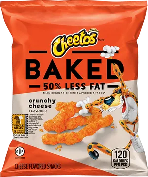 Baked Cheetos Crunchy Cheese Snack Package PNG Image