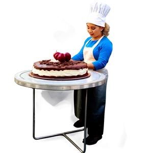 Baker With Cake Png 06292024 PNG Image