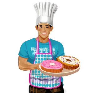 Baker With Cake Png Ogw PNG Image