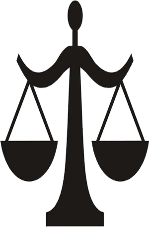 Balance Scale Silhouette PNG Image