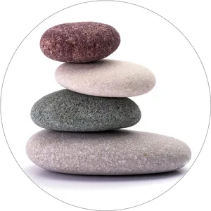 Balanced Spa Stones Zen Background PNG Image