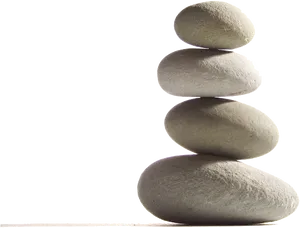 Balanced Stone Pile Zen Concept.png PNG Image