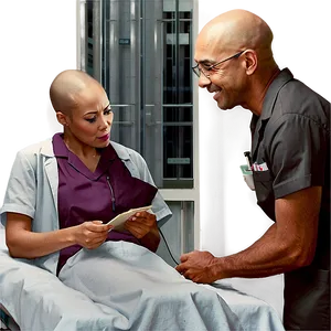 Bald Nurse Helping Png Wly25 PNG Image