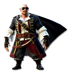 Bald Pirate Character Png Hjg PNG Image