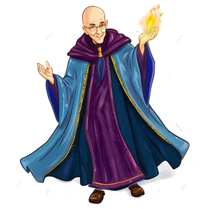 Bald Wizard Illustration Png 19 PNG Image