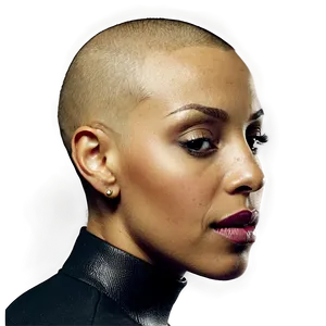 Bald Woman Profile Png Cmn74 PNG Image