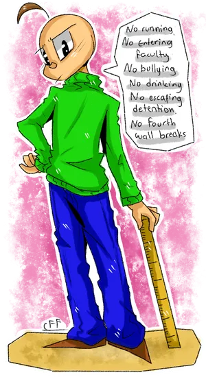 Baldi Rules Enforcer Artwork PNG Image