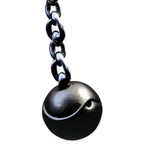 Ball And Chain Black Background Png 69 PNG Image