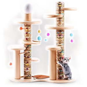 Ball Tower Cat Toy Png Dfu54 PNG Image