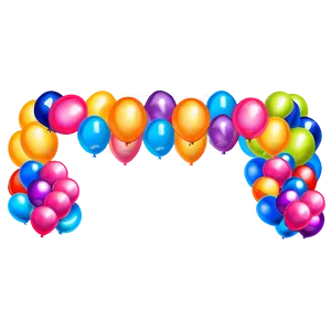 Balloon Garland D PNG Image