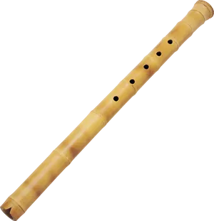 Bamboo Flute Isolated PNG Image